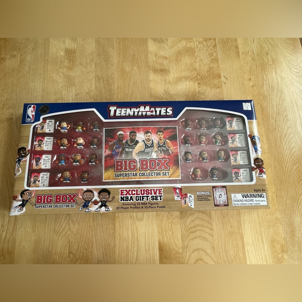NBA Teenymates 2024 Basketball Figures/Cards/Puzzle Big Box Collectors Set New